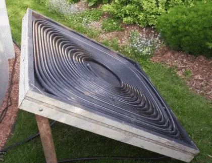 image of homemade solar heaters